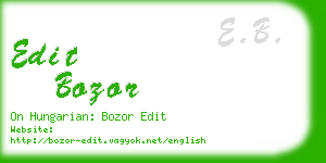 edit bozor business card